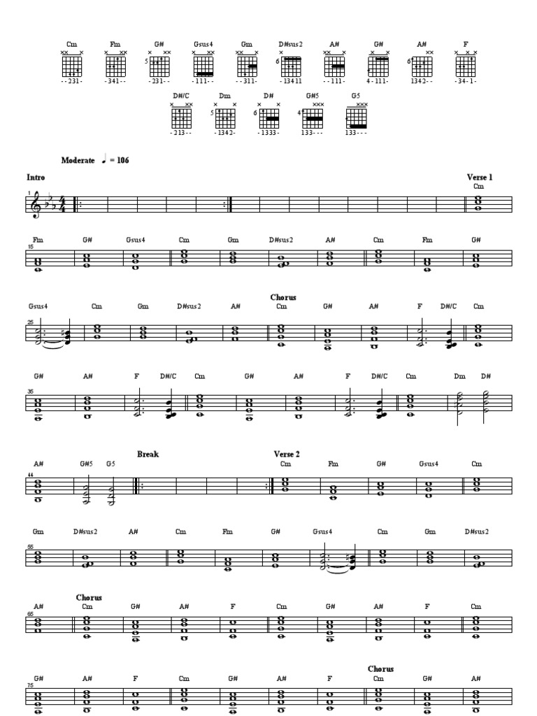 Song Chords and Structure Guide | PDF
