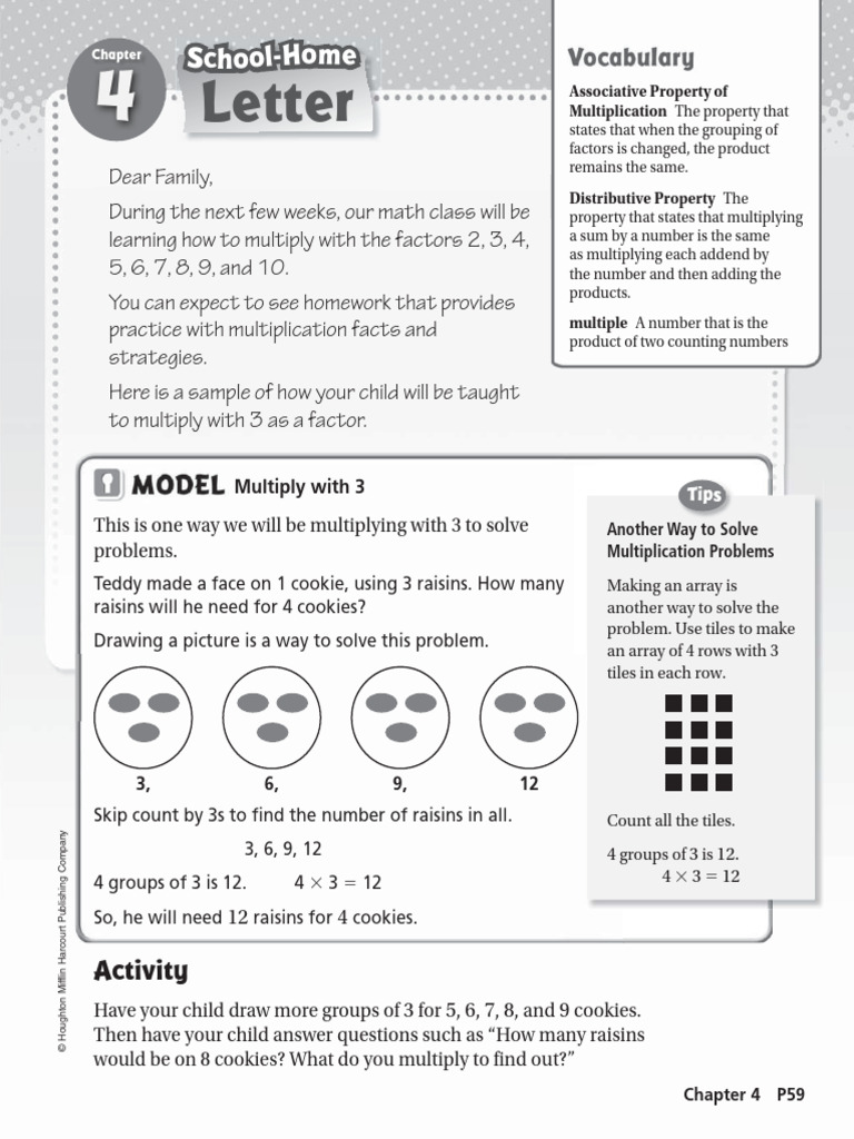 Chapter 4 Multiplication Facts and Strategies | PDF | Matrix ...
