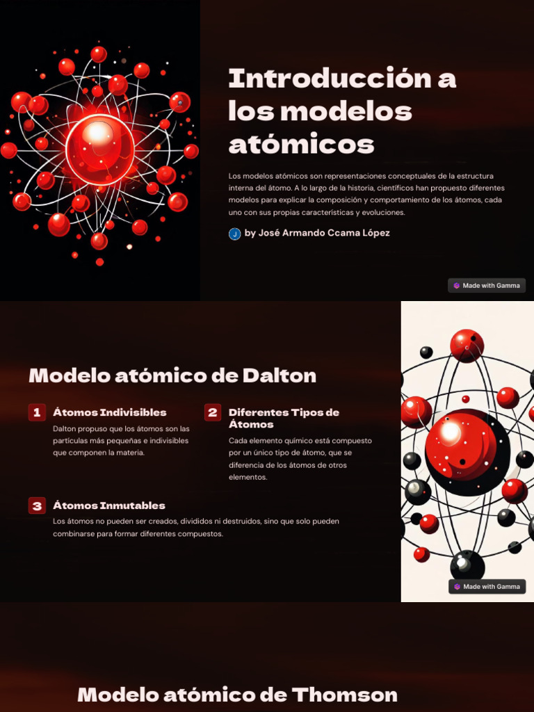 Modelos Atomicos Pdf átomos Núcleo Atómico