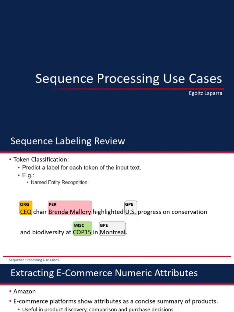 Sequence Processing Use Cases+ | PDF | Usb | Sql