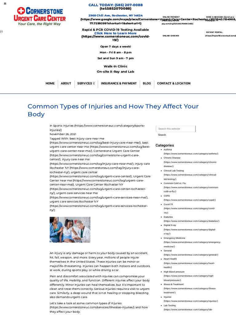 Common Types Of Injuries And How They Affect Your Body Download Free