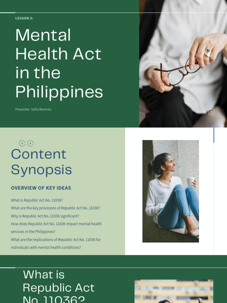 LESSON 5 Mental Health Act in The Philippines | PDF | Mental Health ...