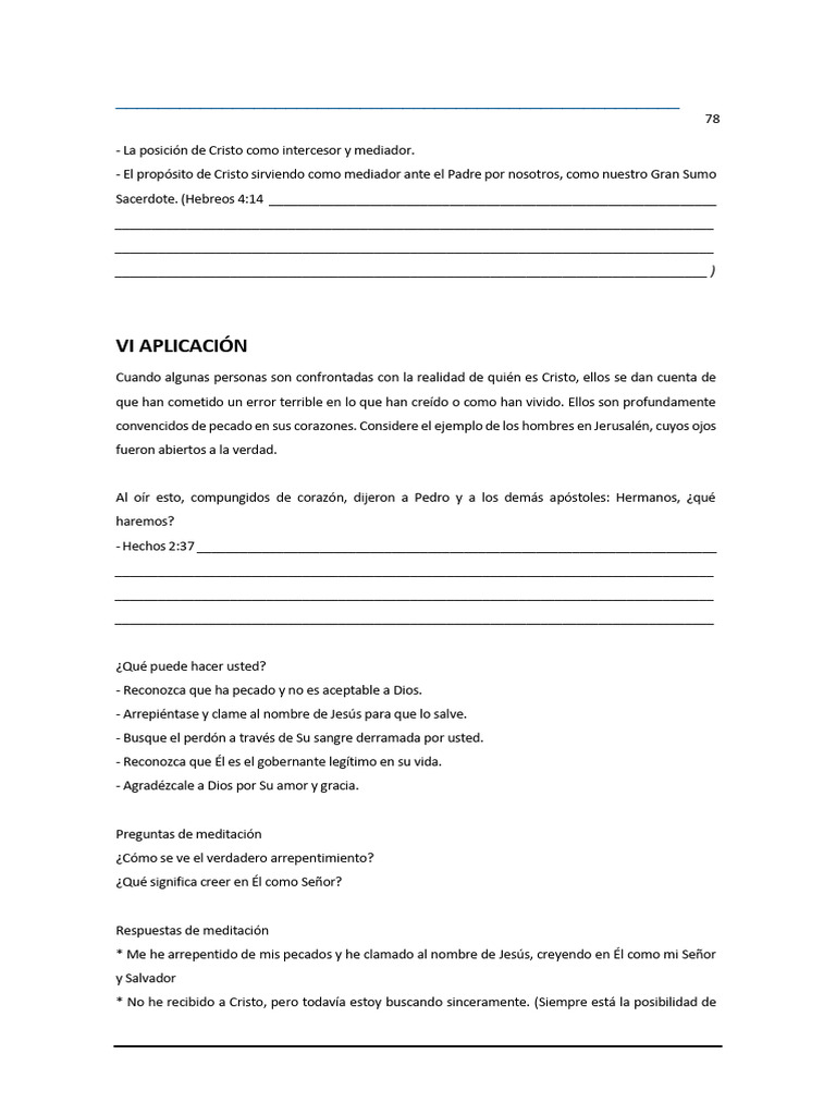 Cristo: Intercesor y Mediador | PDF