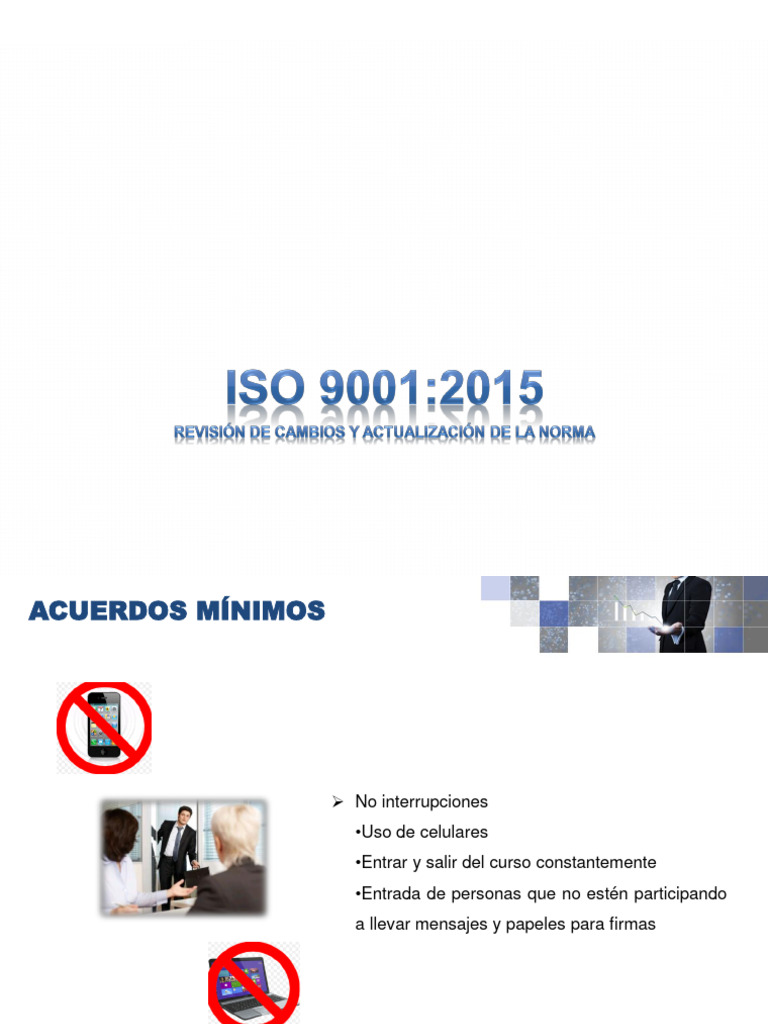 Acuerdos y Objetivos del Curso ISO 9001 | PDF | Calidad (comercial ...