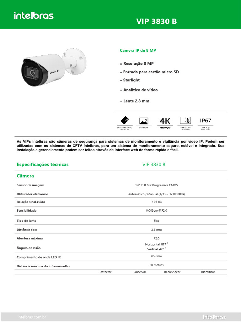 Datasheet VIP 3830 B V3 | PDF | Redes de computadores | Telecomunicações