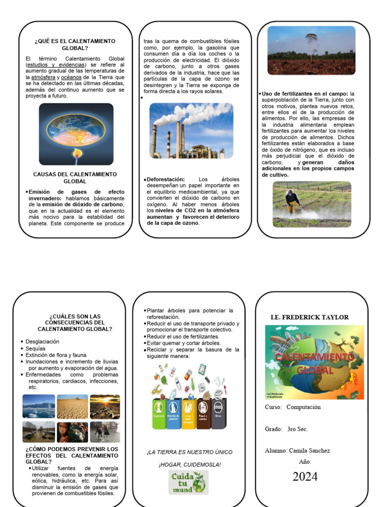 Qué Es El Calentamiento Global | PDF | Gases de efecto invernadero ...