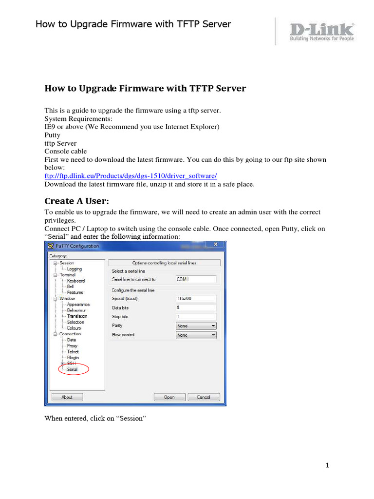 DGS-1510-28P TFTP Firmware Upgrade Guide | PDF | Booting | Computer ...
