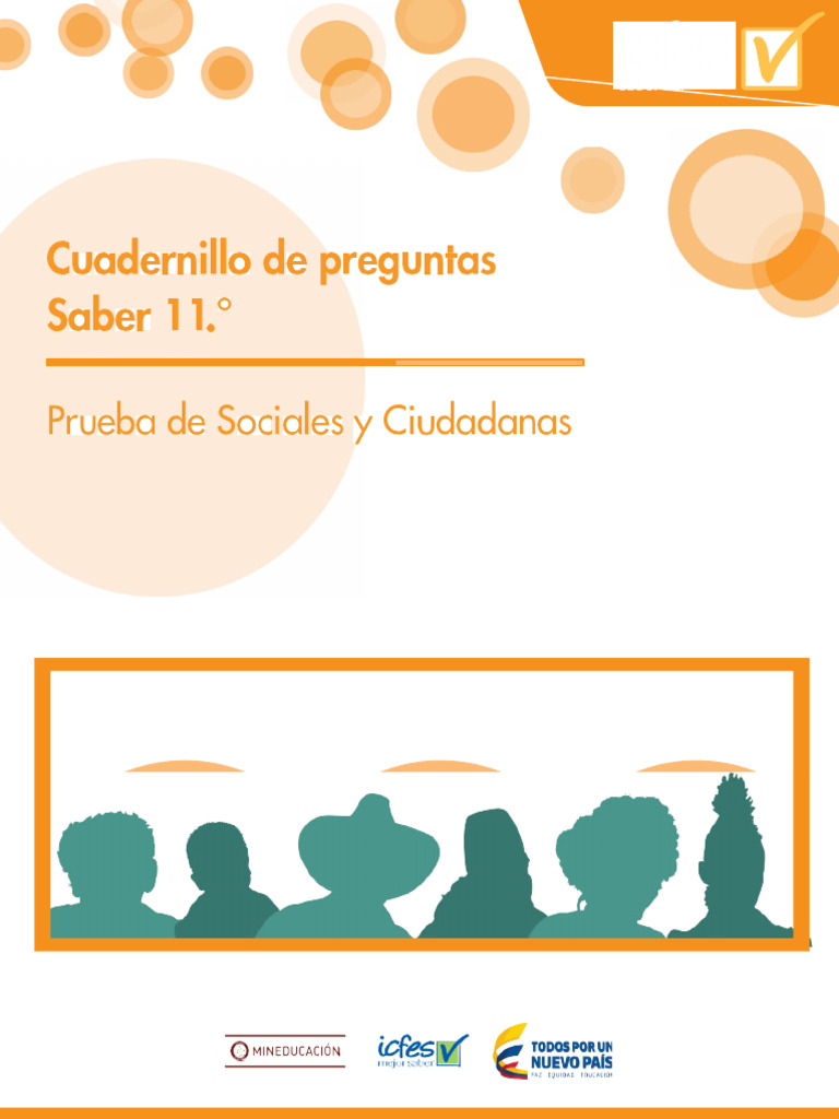 Cuadernillo de Preguntas Saber 11 - Pueba de Sociales y Ciudadanas | PDF