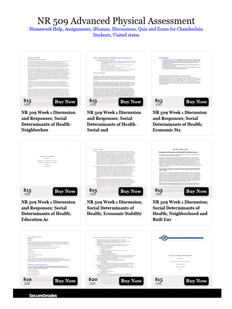 Nr 509 Advanced Physical Assessment Download Free Pdf Physical