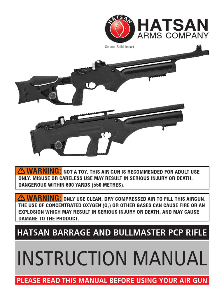 BARRAGE BULLMASTER Manual - V21.3 | PDF | Trigger (Firearms) | Rifle