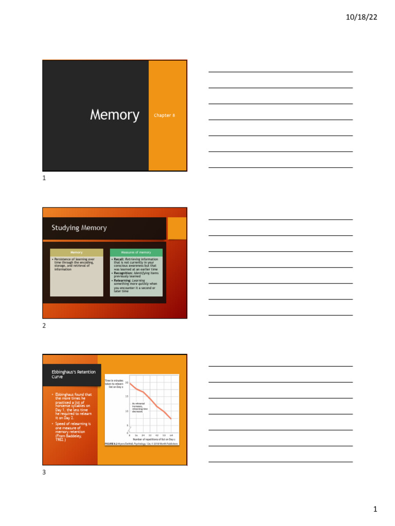 PSYC 101: Chapter 8 | PDF | Memory | Recall (Memory)
