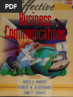 Effective Business Communication (1997) | PDF | Communication | Résumé