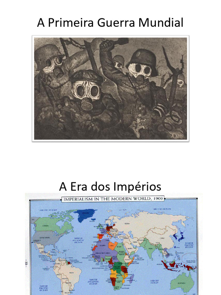 Causas e Consequências da Primeira Guerra Mundial | PDF | Império ...