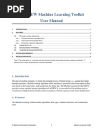 Download Machine Learning Toolkit User Manual by Eduardo Loyo SN74712480 doc pdf