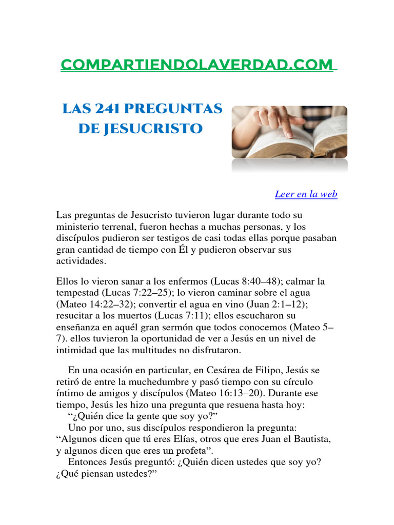 PREGUNTAS SOBRE JES S visual data 8