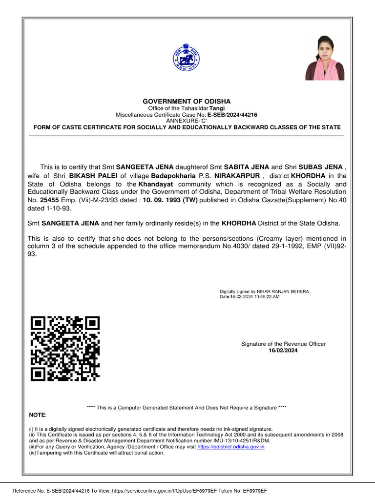 Documents Required For Sebc Certificate In Maharashtra