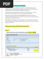 SAP Inventory Reservation Guide: MB21, MB1A | PDF | Inventory | Business