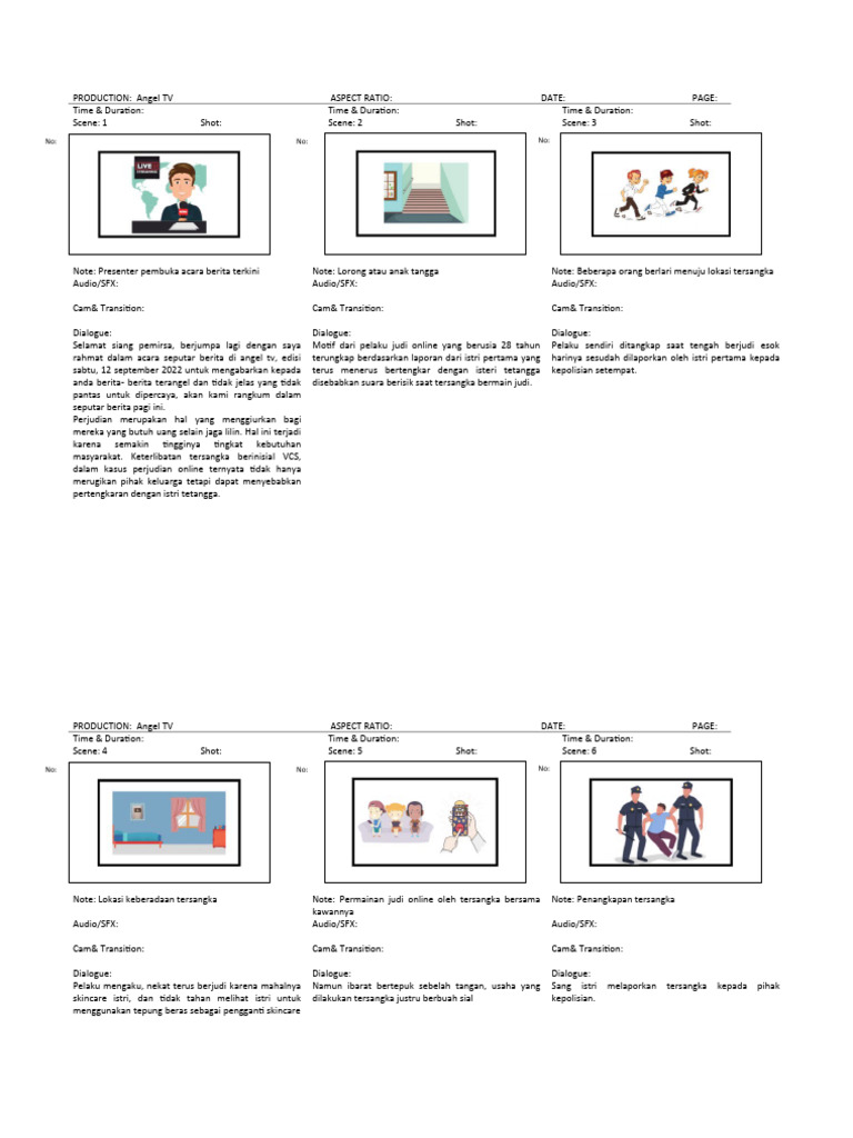 Format Storyboard Pdf