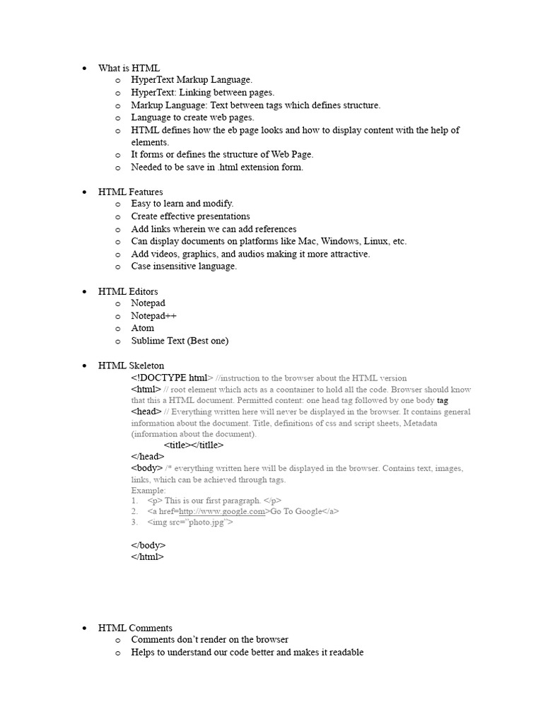 What is html pdf html element html