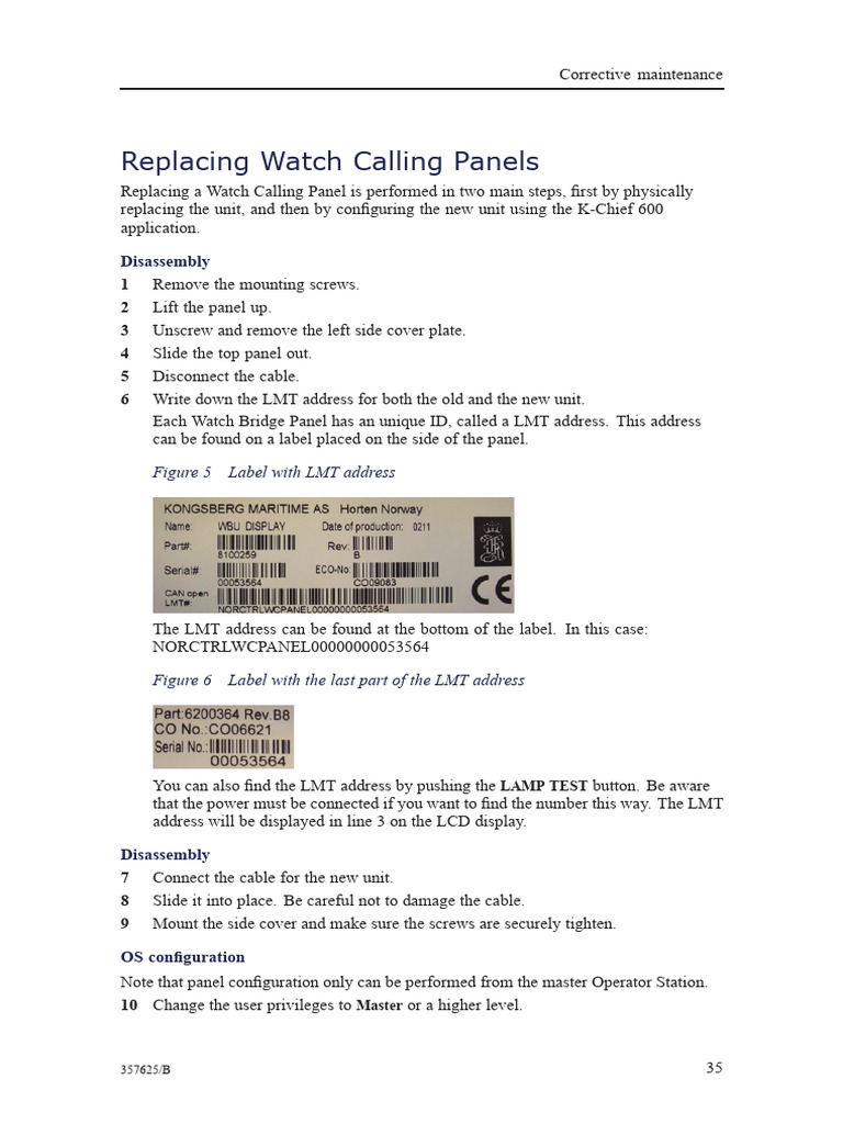 Watch Calling Panel Replacement Guide | PDF