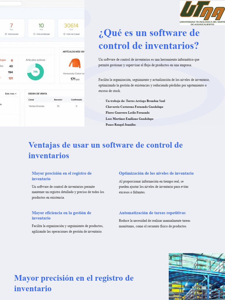 Ventajas y desventajas del software de inventarios | PDF | Software ...