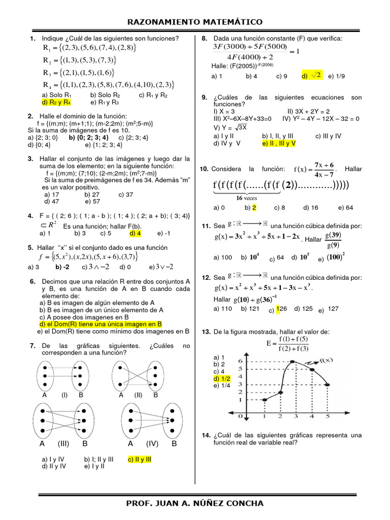 RM Concha 22 | PDF | Función (Matemáticas) | Lógica matemática
