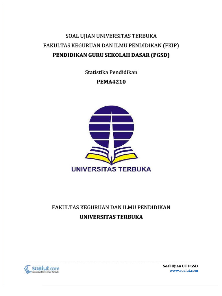 Soal Ujian Statistika PGSD UT | PDF