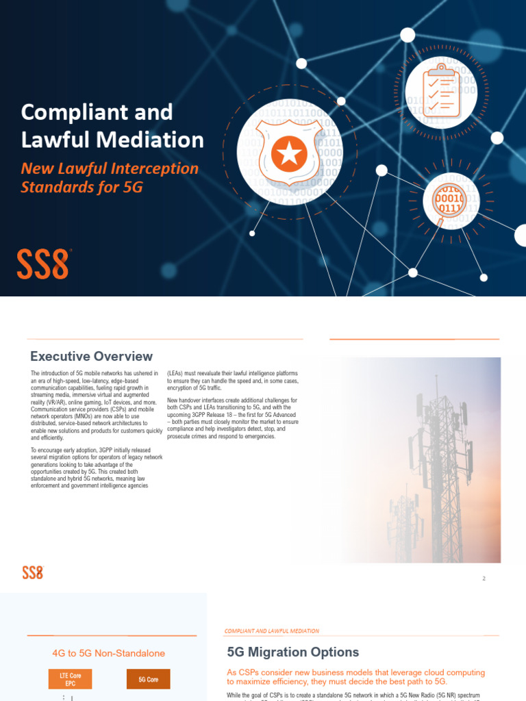 SS8 Whitepaper Compliant and Lawful Mediation | PDF | Computer Network ...