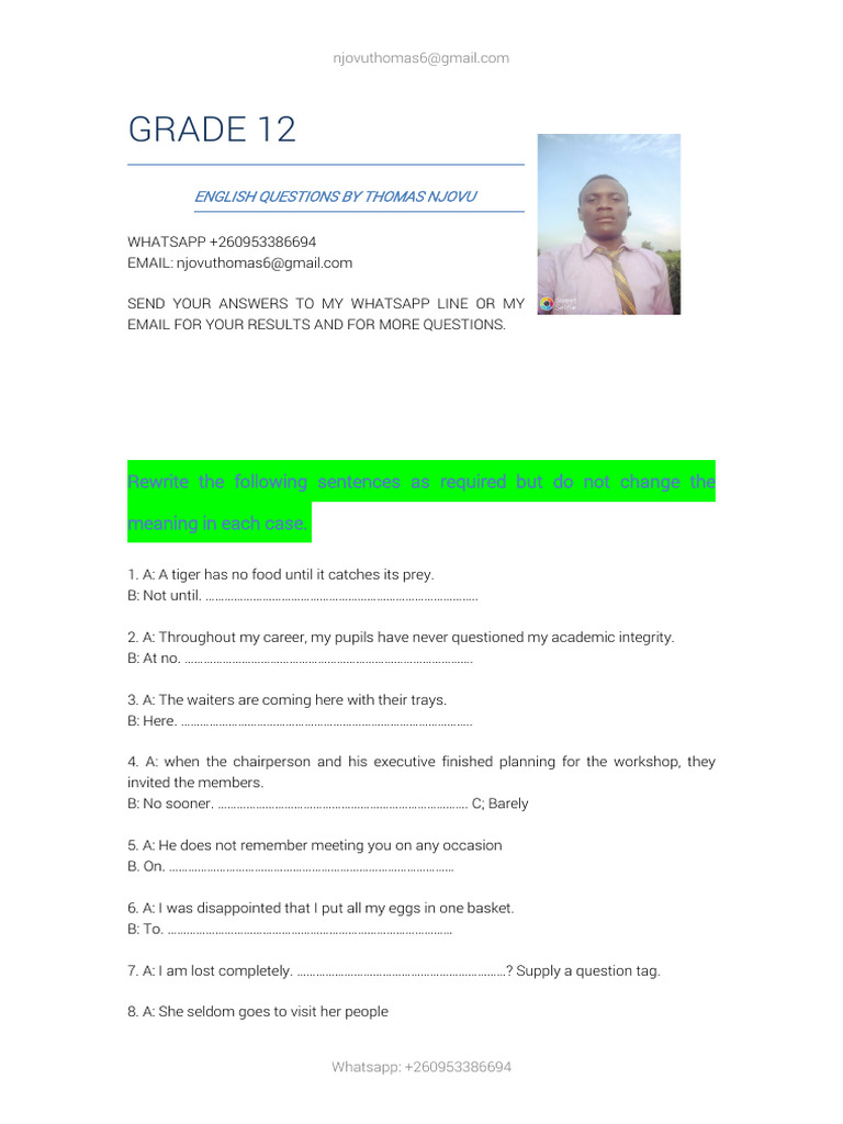 English Rewrites | PDF | Sports & Recreation | Language Arts & Discipline