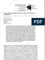 Poverty Relief, Global Institutions & The Problem of Compliance