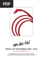 Download Van Den Hul Pricelist 2009 2010 by Ama Blek SN74719412 doc pdf