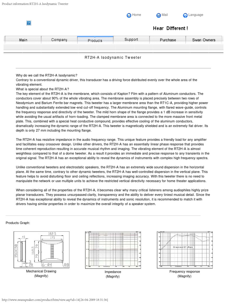 PDF HiVi RT2H-A 1 | PDF | Loudspeaker | Audio Electronics