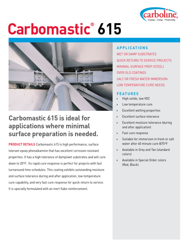 Splash Zone Coat PDF Corrosion Epoxy