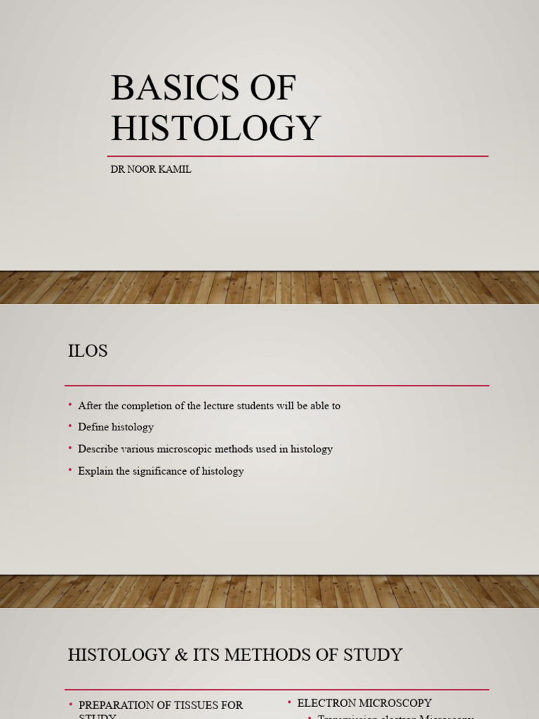 Basic Histology | PDF | Histology | Microscopy