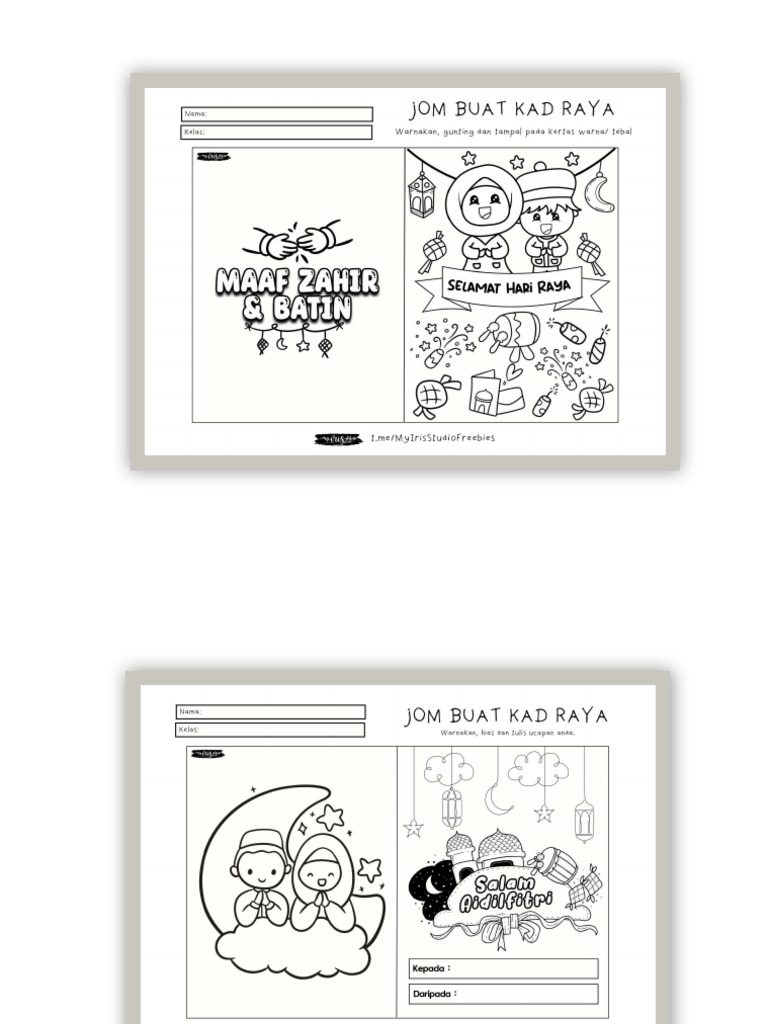 Mewarna Kad Raya | PDF