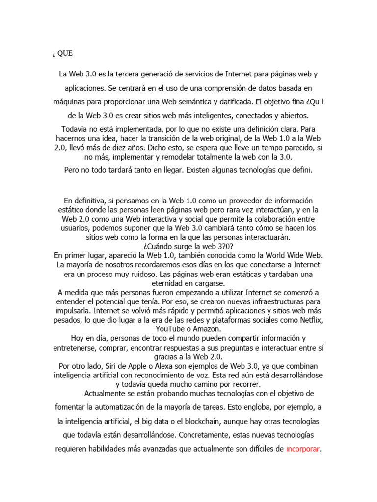 Qu es la web 3 descargar gratis pdf red mundial internet y web