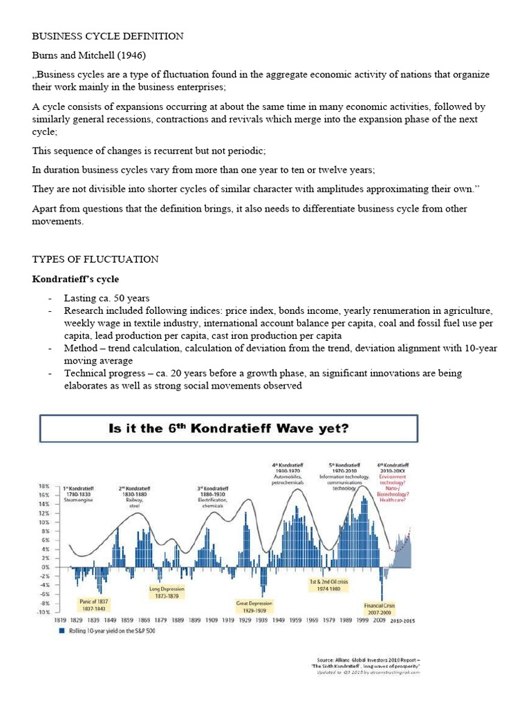 Understanding Business Cycle Dynamics | PDF | Business Cycle | Gross ...