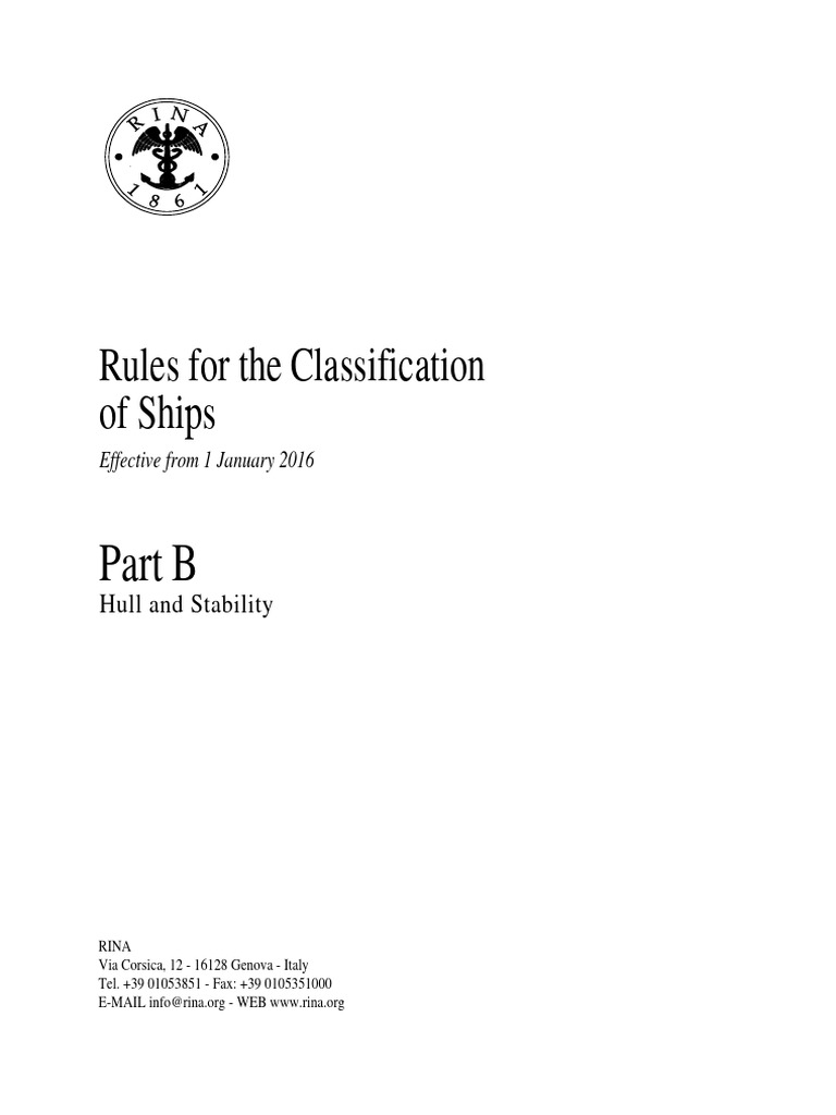 Ship Classification Rules Overview | PDF | Shipping | Ships