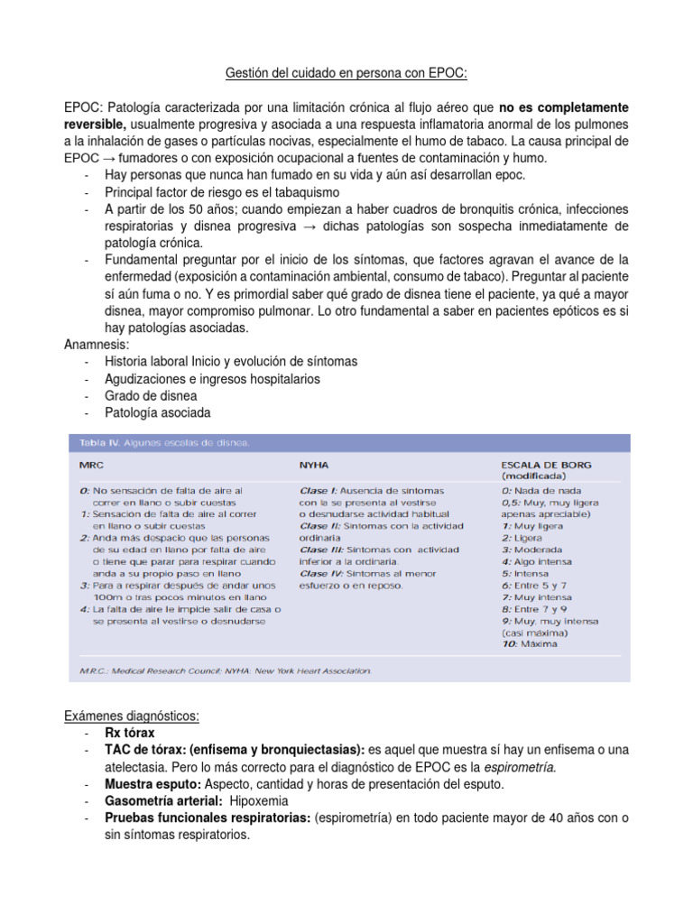 MQ - Epoc | PDF | Enfermedad pulmonar obstructiva crónica ...