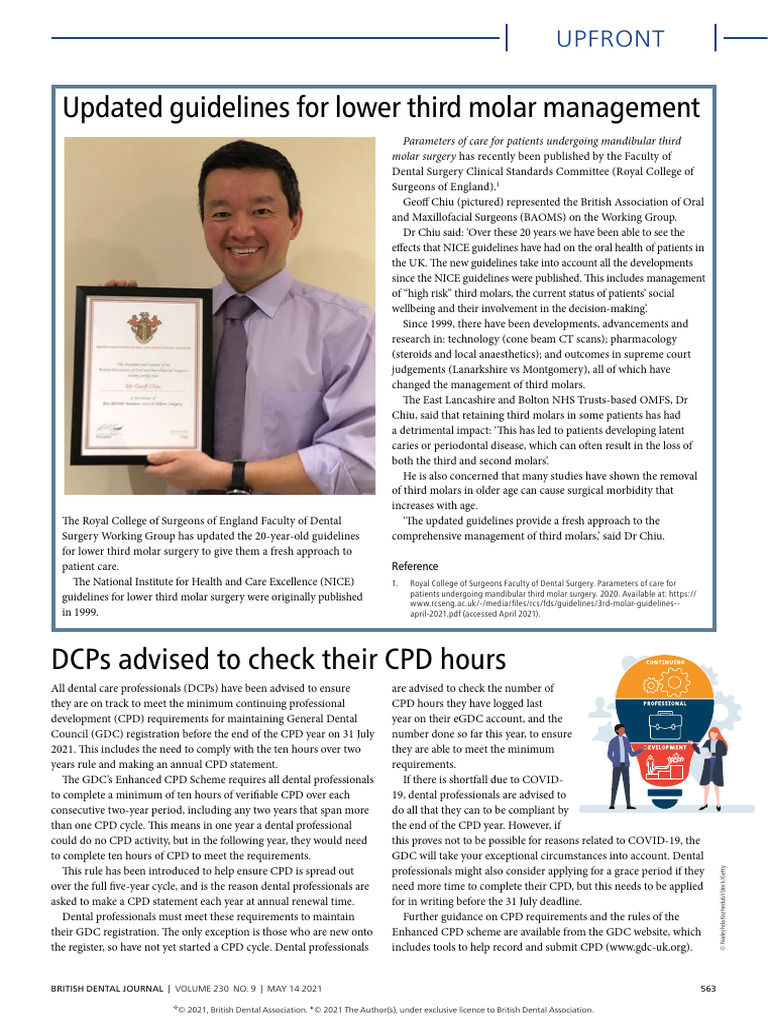 DCPs: Check CPD Compliance | PDF | Oral And Maxillofacial Surgery ...