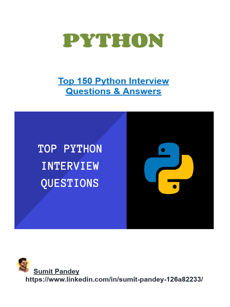 Python_Interview_Questions | PDF | Class (Computer Programming ...