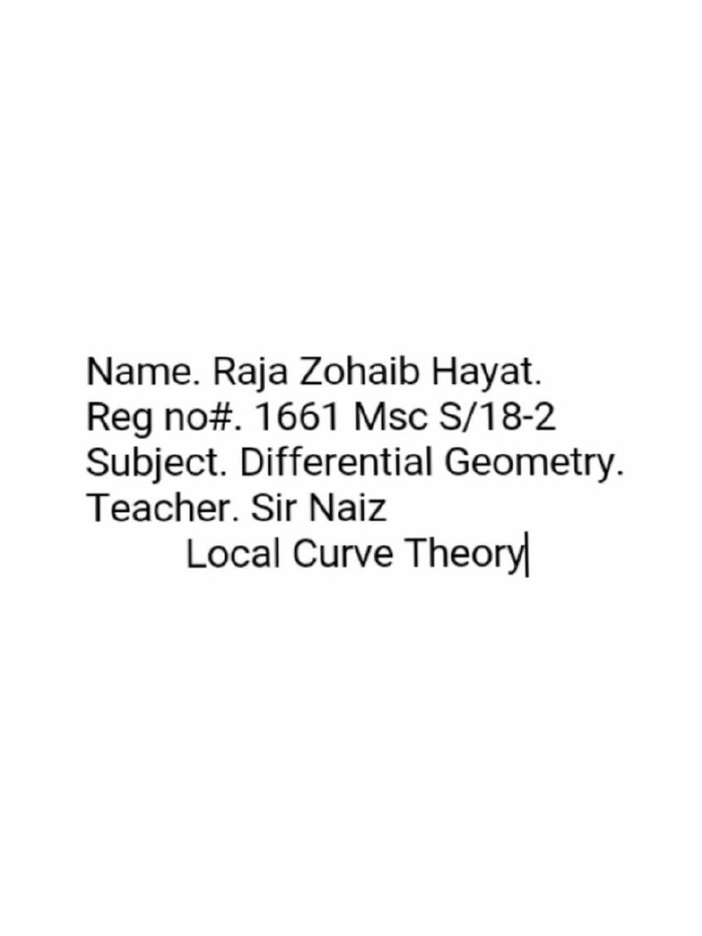 Differential geometry pdf