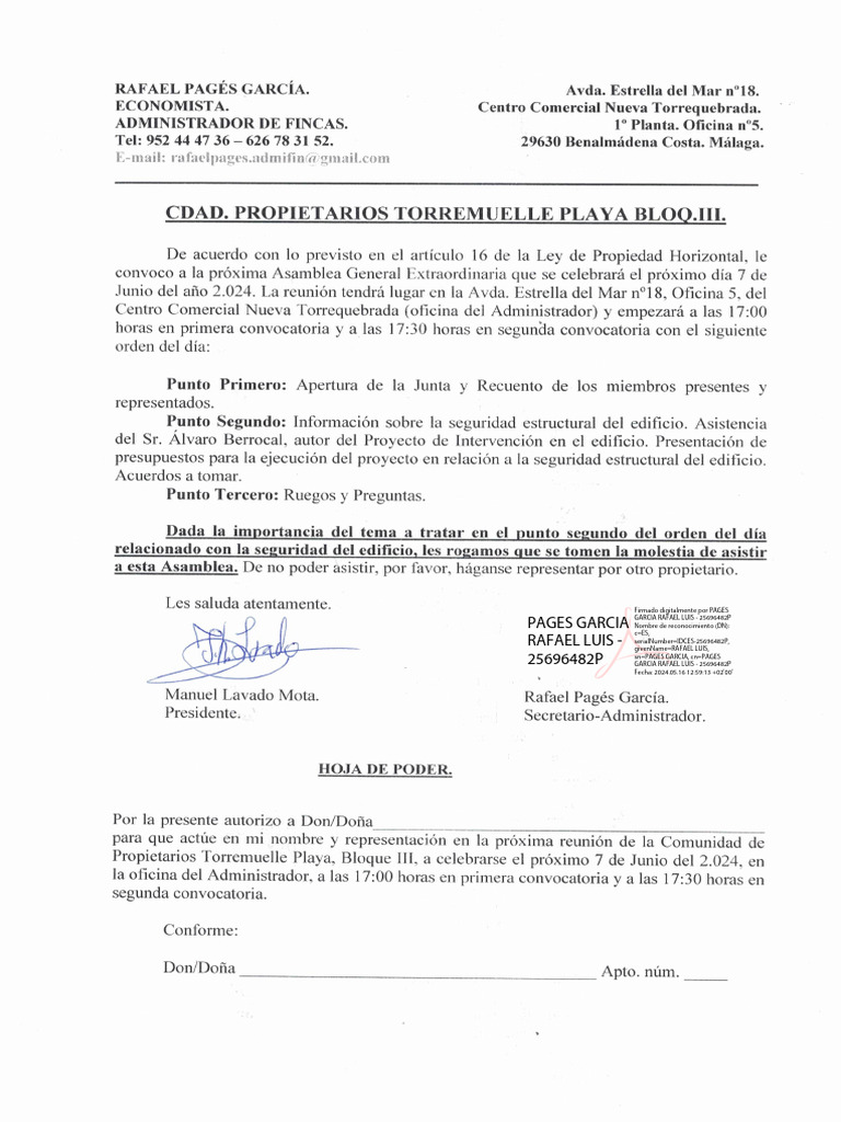 Firma Digital de Rafael Luis Pages | PDF