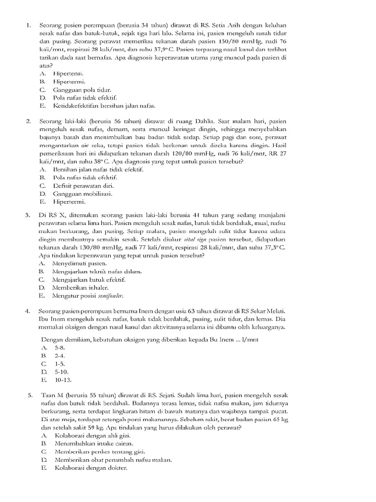 Soal pppk perawat 1 2 pdf io pdf
