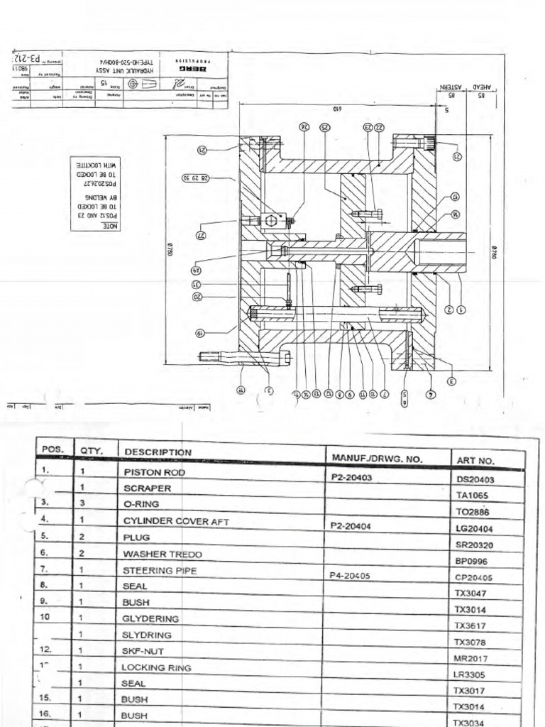 Diagrama Push Rod Berg Propulsion | PDF