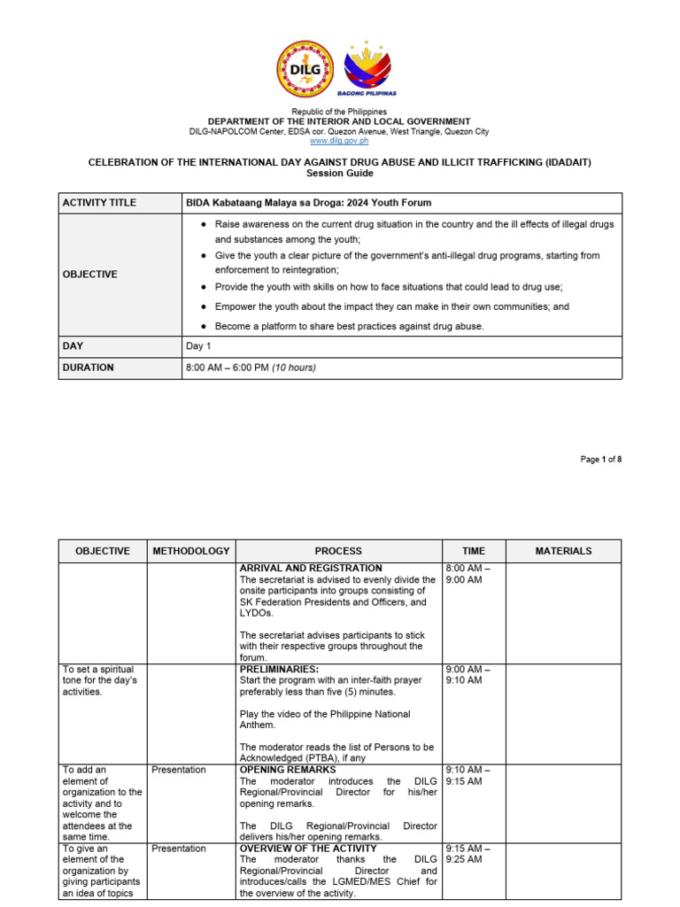 IDADAIT 2024 Youth Forum Guide | PDF