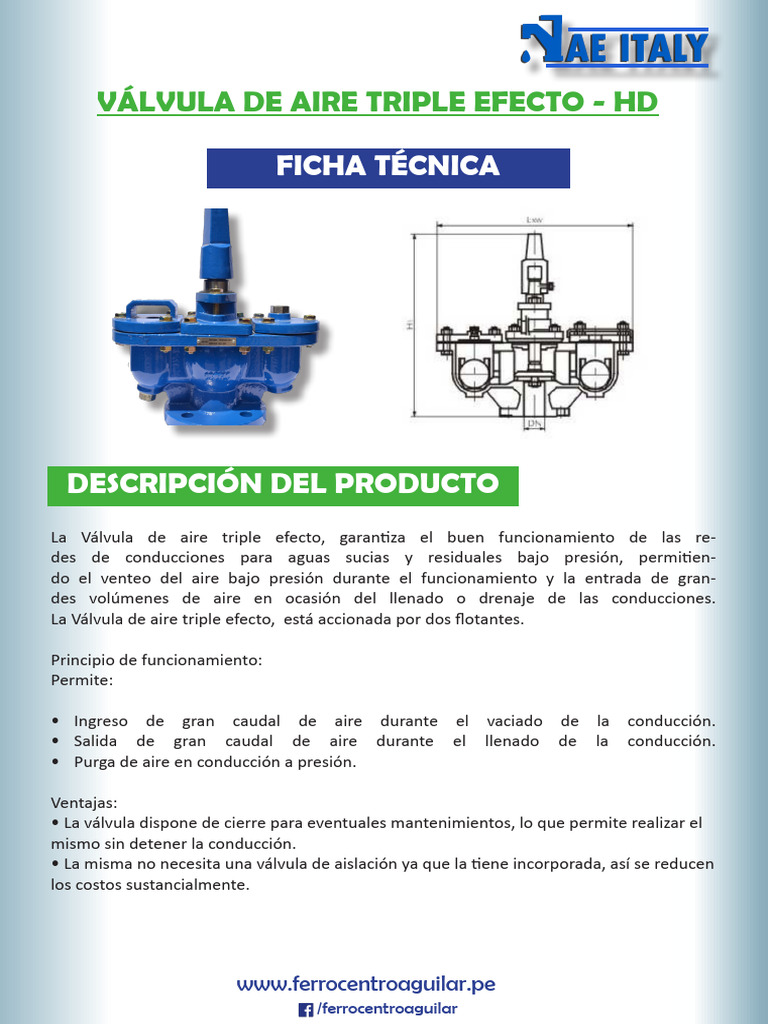 Válvula de Aire Triple Efecto HD | PDF | Ingeniería de Edificación ...