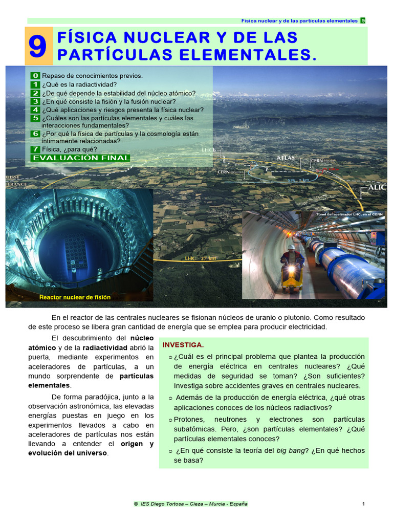 F2b 9 Fisica Nuclear Y De Partículas Pdf Partículas Fisicas