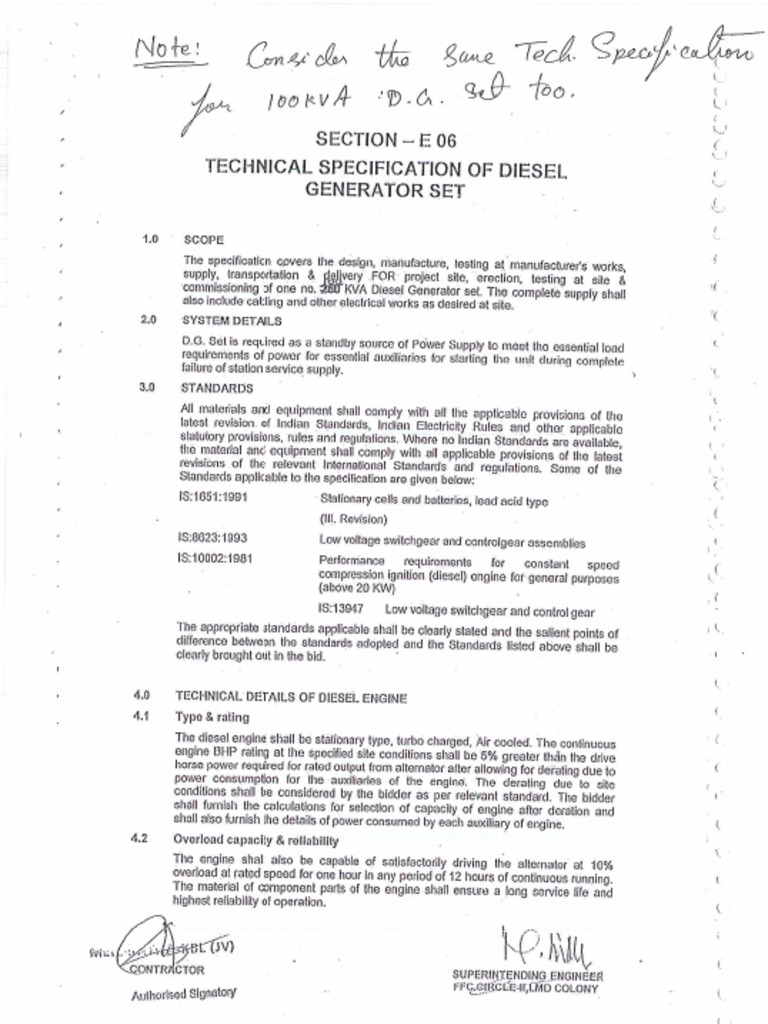 dg set | PDF