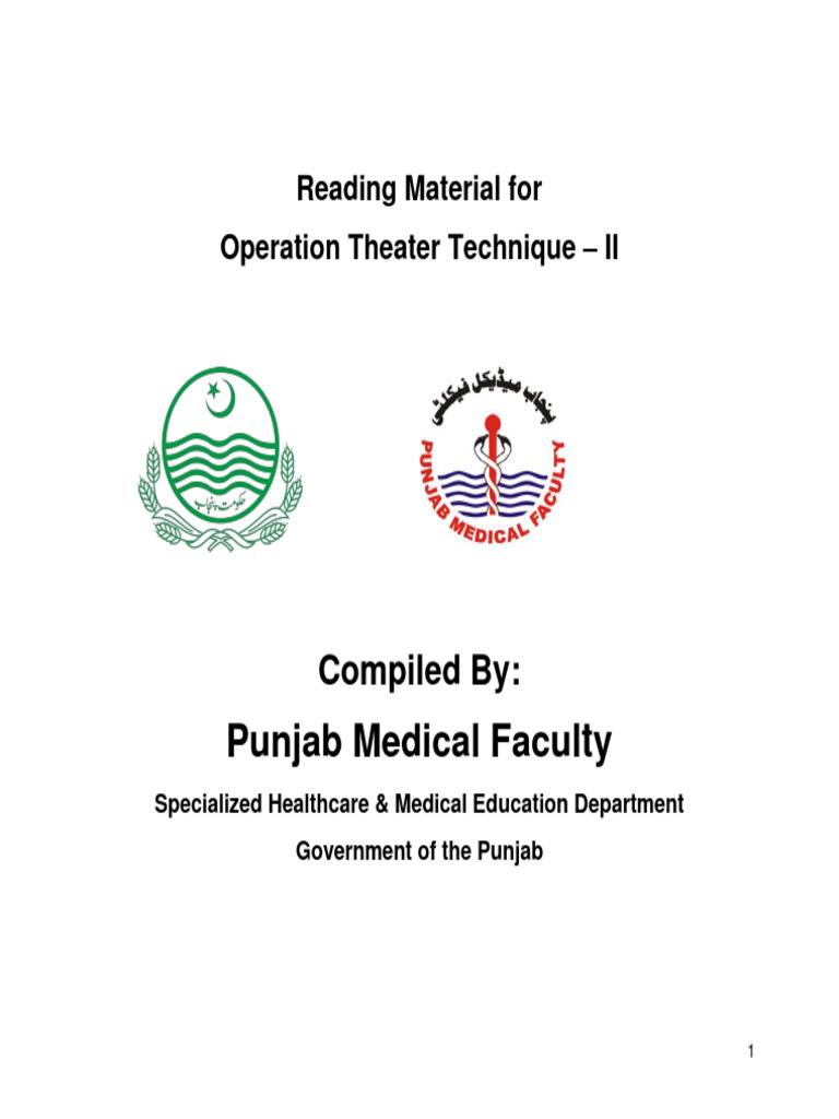 Operation Theater Technique - II | PDF | Digestion | Human Digestive System